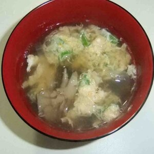 舞茸と白菜の卵和風スープ
